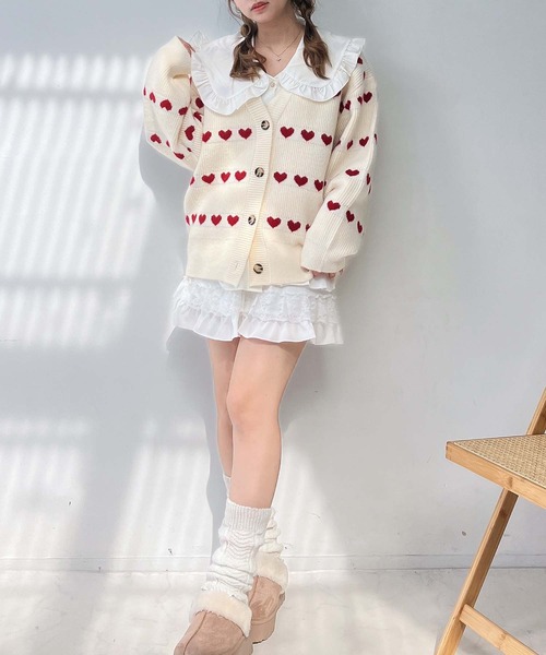 激かわ♡ 即完品♡ PERVERZE ブラッシュド ジャカード カーディガン 激かわ♡ 即完品♡ PERVERZE ブラッシュド ジャカード カーディガン