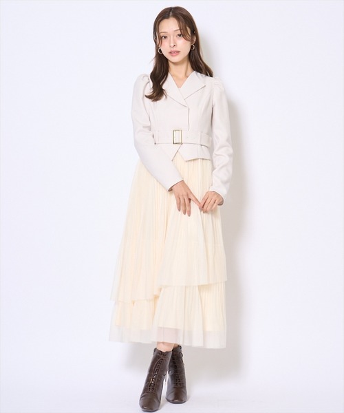 AND COUTURE（アンドクチュール） ワンピース プリーツレイヤード