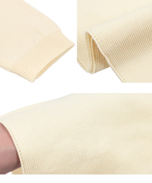 「KOBE LETTUCE」 長袖ニット M ホワイト×ブラック レディース_画像7