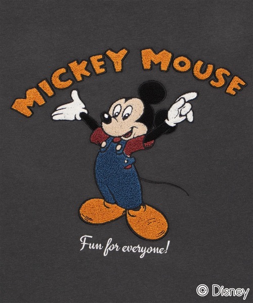 Disney（ディズニー） トレーナー スウェット ∴WEGO/MICKEYサガラ刺繍