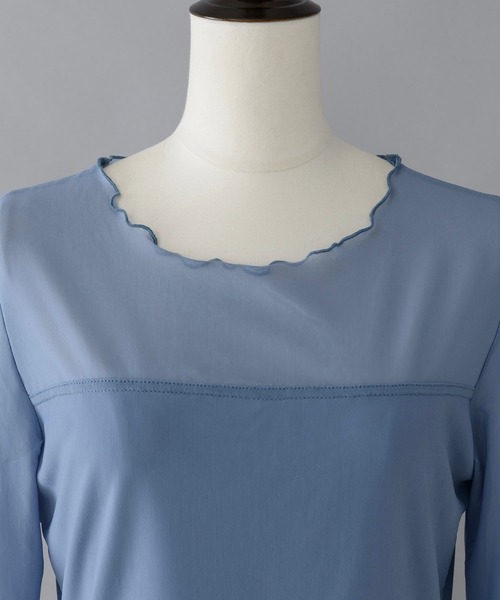 「musubore」 長袖カットソー FREE ブルー レディース_画像2