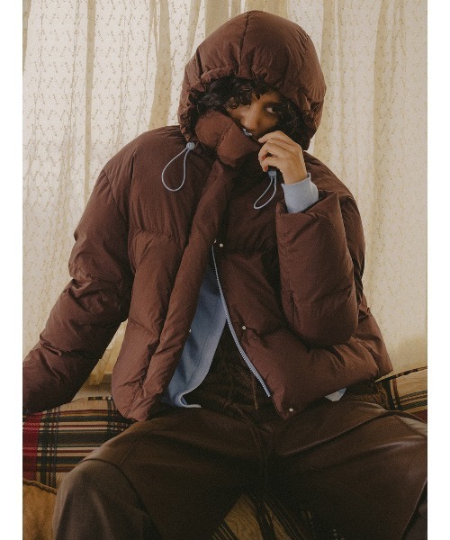 ELCHELE エルチェレUNIVERSAL DOWN JACKET BROWN ELCHELE（エルチェレ） ダウンコート ダウンジャケット UNIVERSAL DOWN