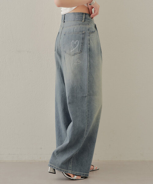 「Chico」 「linnee」デニムパンツ 1 ブルー レディース_画像5