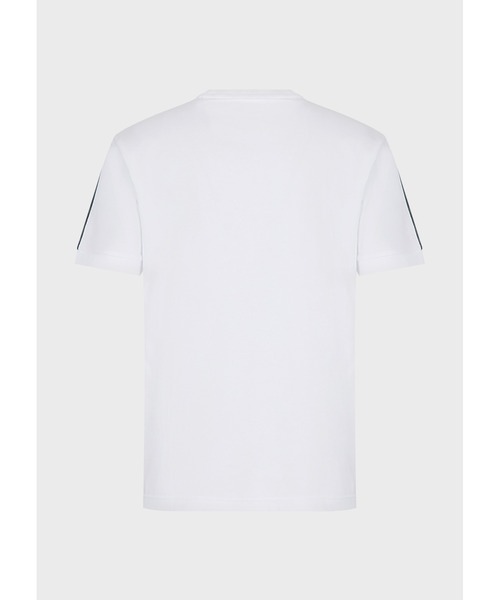 「EMPORIO ARMANI EA7」 半袖Tシャツ SMALL ホワイト メンズ_画像4