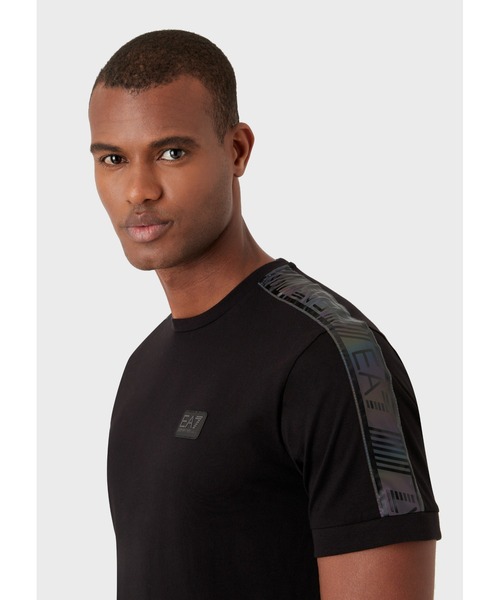 「EMPORIO ARMANI EA7」 半袖Tシャツ SMALL ホワイト メンズ_画像6