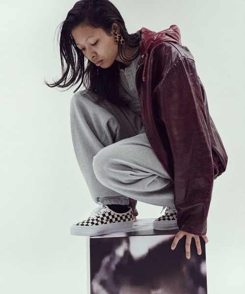 「VANS」 ローカットスニーカー 11.5 ブラック×ホワイト メンズ_画像2