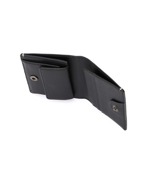 二つ折り財布 財布 OILD LEATHER メンズの画像