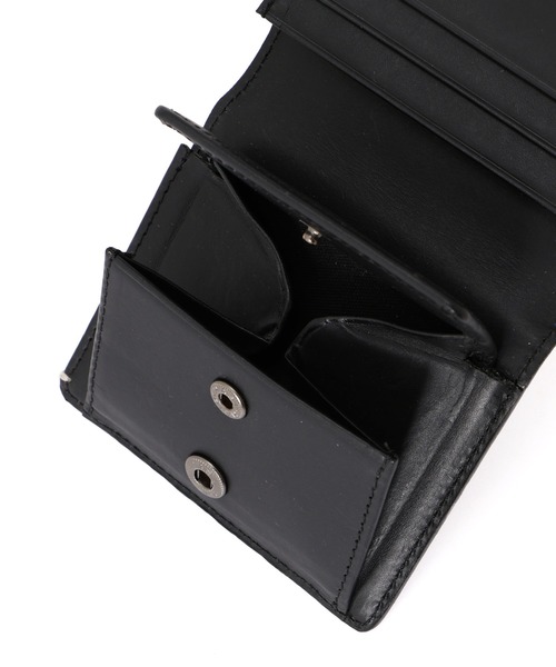 二つ折り財布 財布 OILD LEATHER メンズの画像