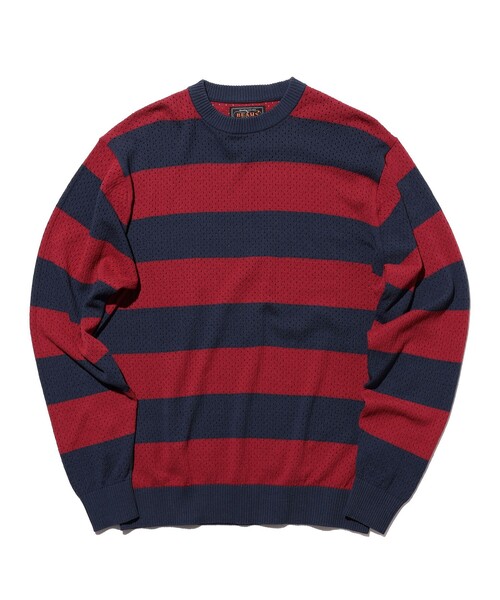 セーター ニット Crew Rugger Stripe メンズ_5
