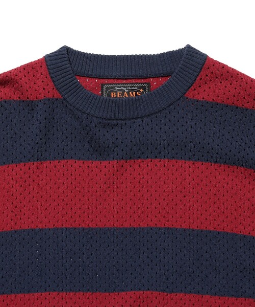BEAMS+（ビームスプラス） セーター ニット Crew Rugger Stripe メンズ