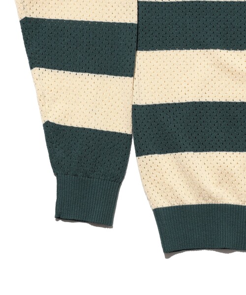 セーター ニット Crew Rugger Stripe メンズ_18