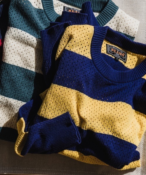 セーター ニット Crew Rugger Stripe メンズ_2
