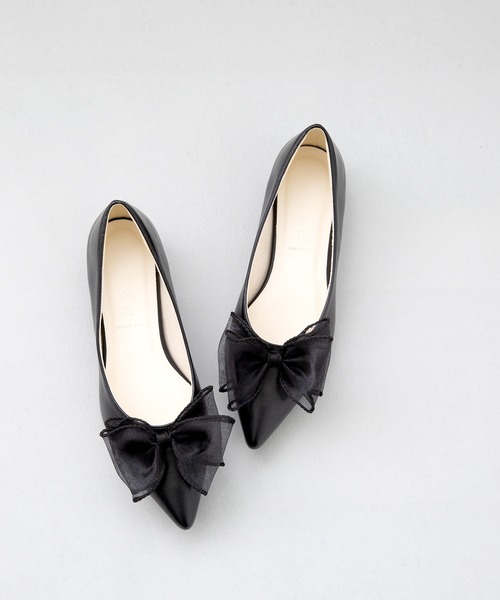 「menue」 バレエシューズ 23.5cm ブラック レディース_画像4