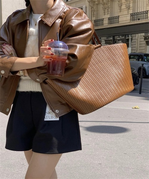 「FREE STYLISTS」 レザージャケット FREE ブラウン レディース_画像7