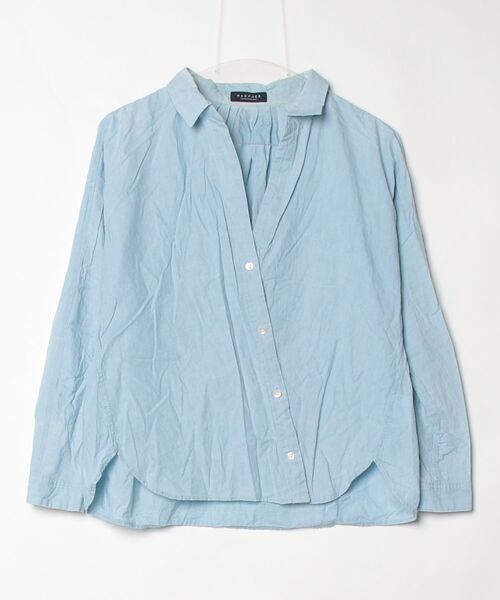 Maika'i Lanui. 水色 長袖シャツ レディース Mサイズ MACPHEE（マカフィー） 長袖シャツ 38 ブルー レディース : ZOZOTOWN