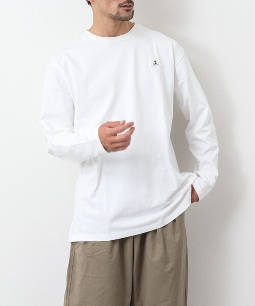 「GEVACO」 長袖Tシャツ L ホワイト メンズ_画像7