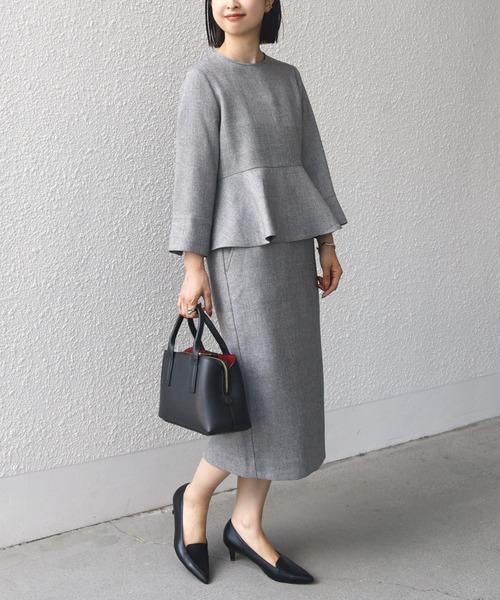 「SHIPS.me」 タイトスカート L ライトグレー レディース_画像5