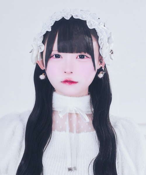 12/17❁︎ aaaaaiiaichan様 ❁︎ ヘッドドレス ベロアリボン×パー mine》ベロアリボンヘッドドレス- LAFARY ONLINE