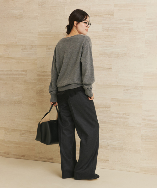 plage（プラージュ） ニット セーター W/CAS Vネックプルオーバー