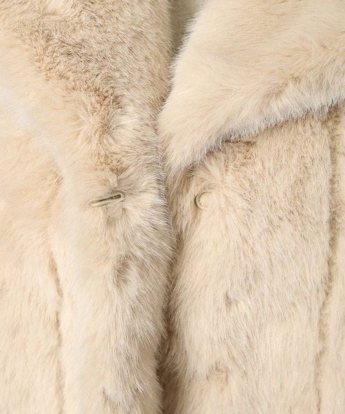 「an another angelus」 ファーコート FREE ライトベージュ レディース_画像2