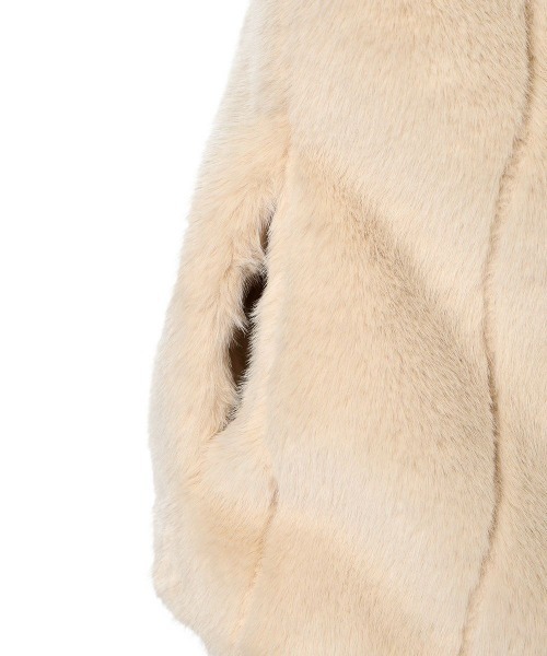 「an another angelus」 ファーコート FREE ライトベージュ レディース_画像3