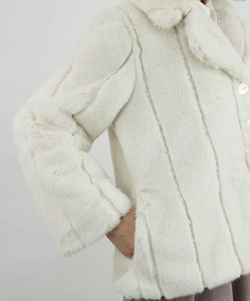 「an another angelus」 ファーコート FREE ライトベージュ レディース_画像9