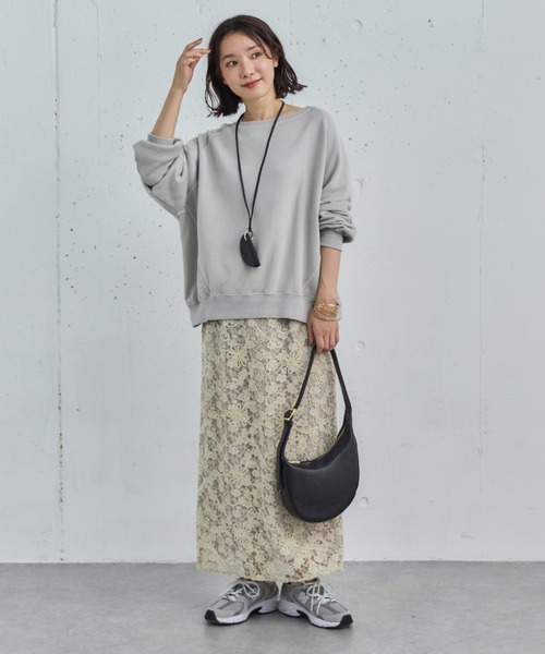 「DOUX ARCHIVES」 スウェットカットソー 38 ブラウン レディース_画像5