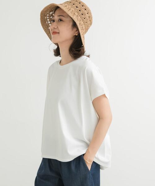 「URBAN RESEARCH DOORS」 半袖カットソー MEDIUM チャコールグレー レディース_画像3