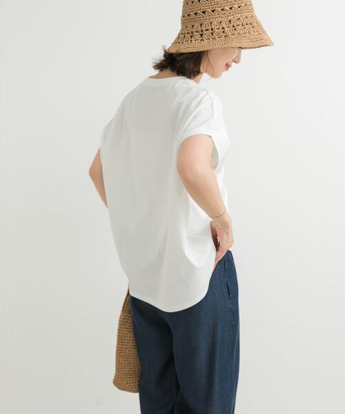 「URBAN RESEARCH DOORS」 半袖カットソー MEDIUM チャコールグレー レディース_画像6