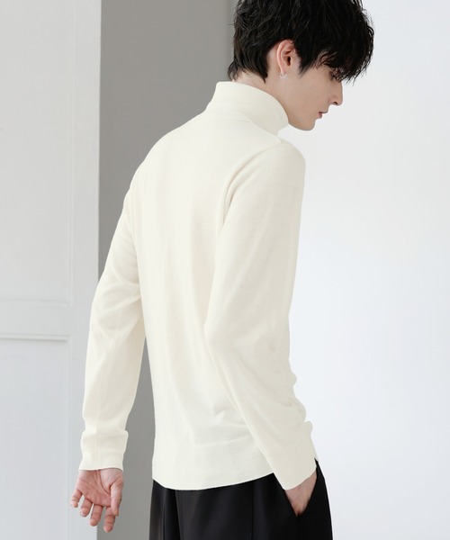 「ASTRONOMY」 タートルネックニット L ブラック メンズ_画像4