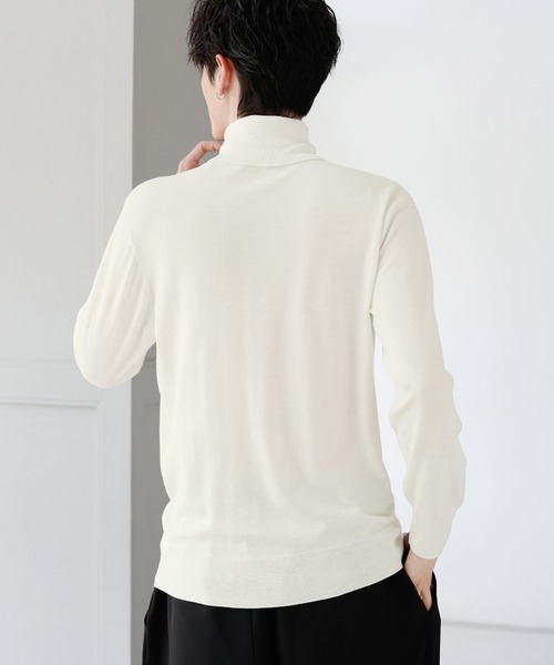 「ASTRONOMY」 タートルネックニット L ブラック メンズ_画像5