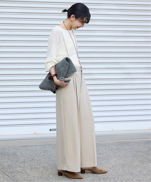 SLOBE IENA（スローブイエナ） ニット セーター 「追加」リネン混畦