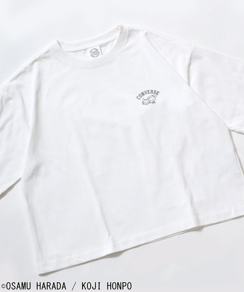 tシャツ 半袖 CONVERSE White×OSAMU GOODSコラボ イラストキャラクター