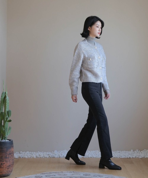 「UNE MANSION」 カーディガン FREE ライトパープル レディース_画像2