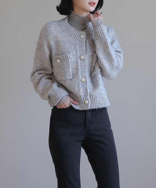 「UNE MANSION」 カーディガン FREE ライトパープル レディース_画像6