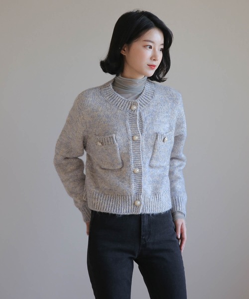 「UNE MANSION」 カーディガン FREE ライトパープル レディース_画像7