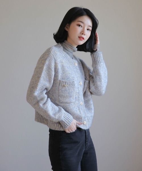 「UNE MANSION」 カーディガン FREE ライトパープル レディース_画像8