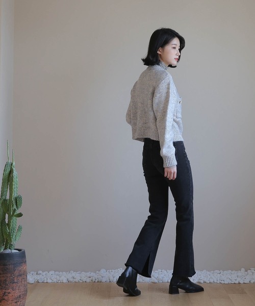 「UNE MANSION」 カーディガン FREE ライトパープル レディース_画像9