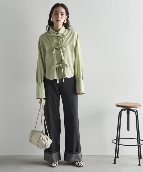 「THE YOn」 デニムパンツ S ブルー レディース_画像3