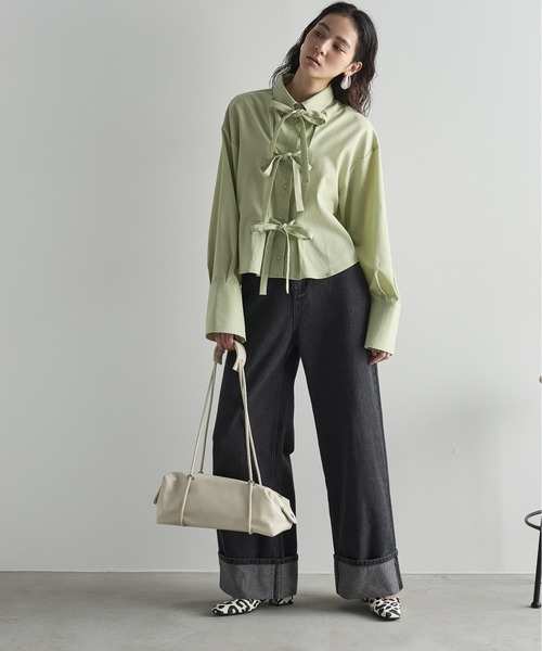 「THE YOn」 デニムパンツ S ブルー レディース_画像4