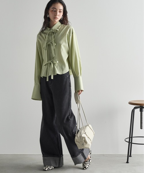 「THE YOn」 デニムパンツ S ブルー レディース_画像6