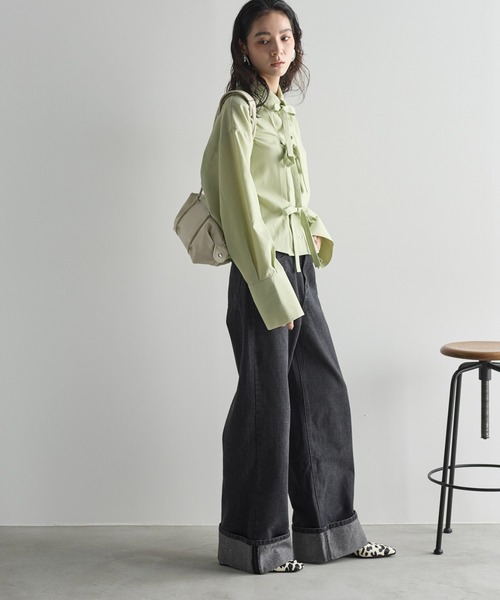 「THE YOn」 デニムパンツ S ブルー レディース_画像9
