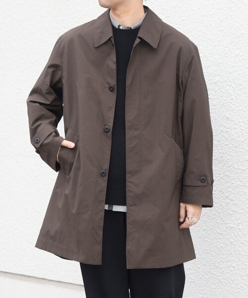 SHIPS any ステンカラーコート コート 「撥水加工」タスラン SOLOTEX(R
