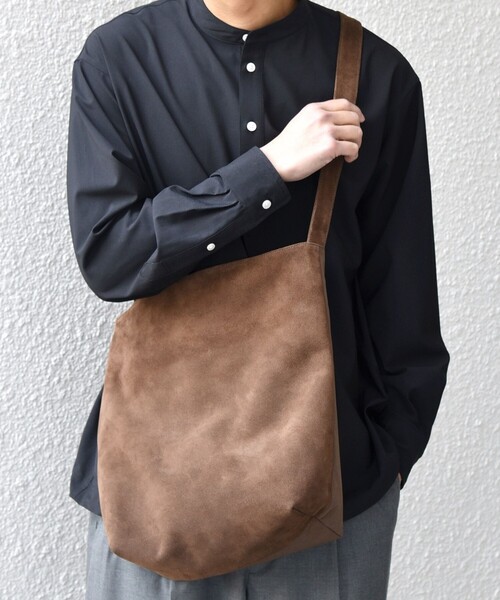 SHIPS any ショルダーバッグ any: スエード コンビ メンズ : ZOZOTOWN