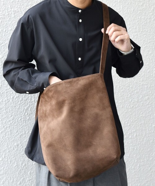 SHIPS any ショルダーバッグ any: スエード コンビ メンズ : ZOZOTOWN