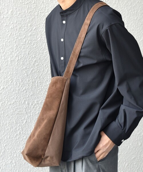 SHIPS any ショルダーバッグ any: スエード コンビ メンズ : ZOZOTOWN 
