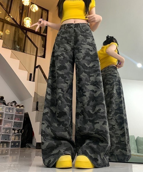 カーゴパンツ 迷彩柄ワークパンツ レディース : ZOZOTOWN Yahoo!店