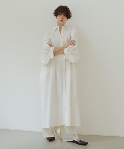 「ETRE TOKYO」 7分袖ワンピース FREE ベージュ レディース_画像3