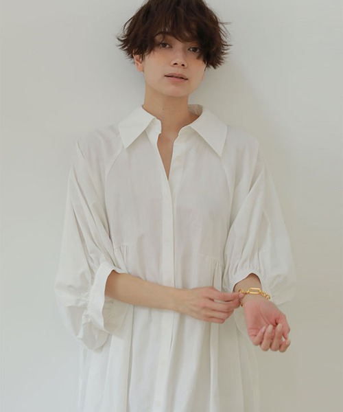 「ETRE TOKYO」 7分袖ワンピース FREE ベージュ レディース_画像6