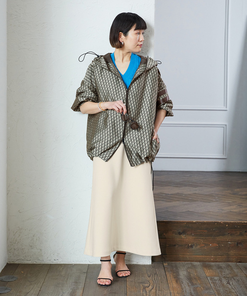 「VERMEIL par iena」 ロングスカート 36 ベージュ レディース_画像4
